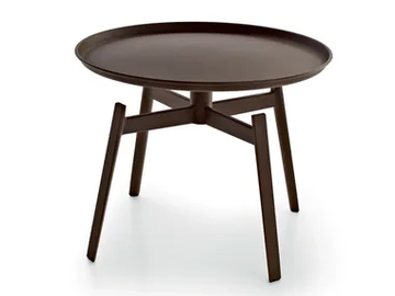 HUSK OUTDOOR - Round Corten™ garden side table by B&B Italia Outdoor - view 2